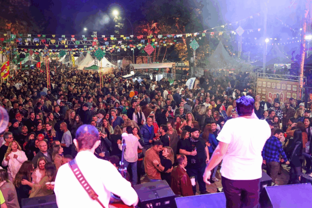 festa junina no clube dos funcionarios da csn
