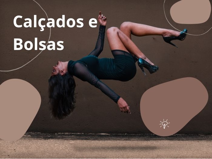 calçados e bolsas