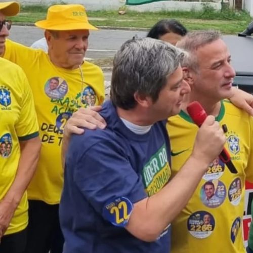 Dr. Rodrigo Furtado e senador Carlos Portinho reforçam parceria em carreata do PL em Volta Redonda